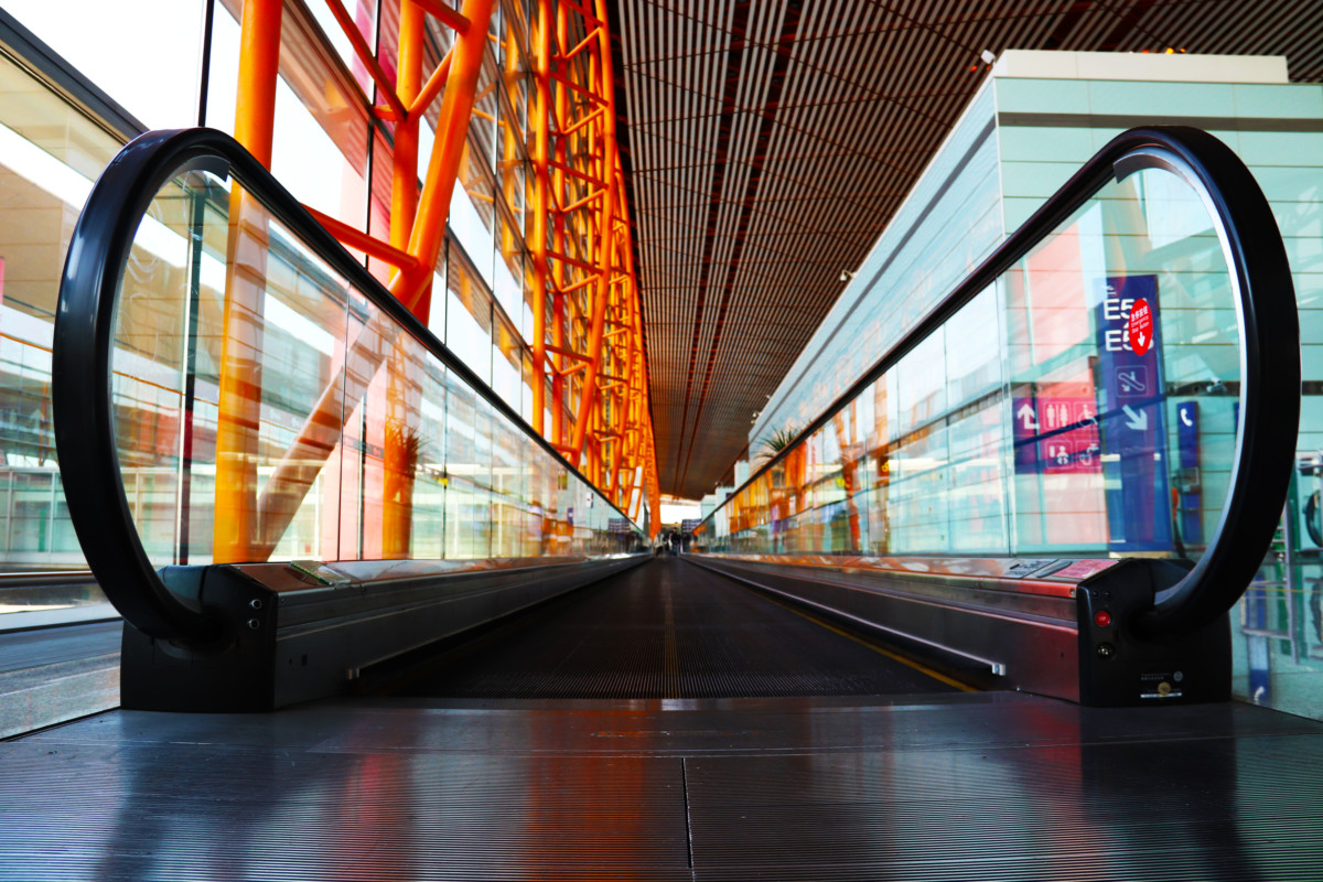 Beijing Airport – in late